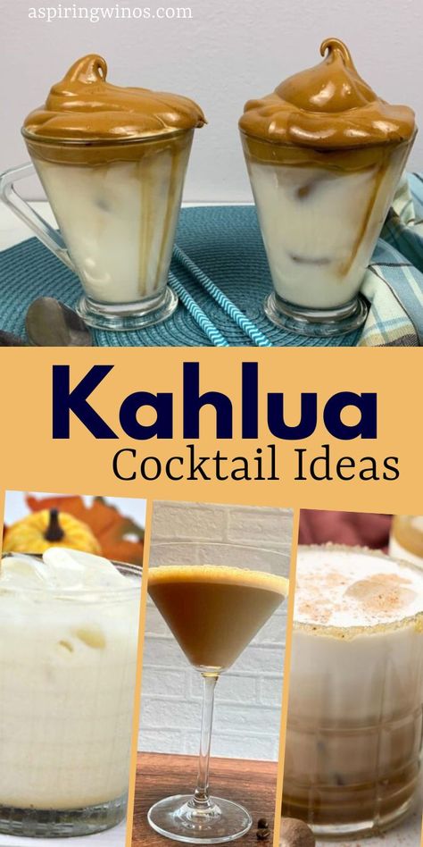 The Ultimate Guide to Mixing Kahlua Cocktails | Kahlua Cocktail Recipes | Creamy and Delicious Kahlua Cocktails | Kahlua cocktails to serve at your next happy hour | amazing cocktails you need to try #KahluaCocktails #Cocktails #CocktailRecipes #HappyHourIdeas #Kahlua Kaluah Recipes Cocktails, Kahlua Cocktails, Kaluah Recipes, Tiramisu Martini, Kahlua Drinks, Kahlua Recipes, Boozy Hot Chocolate, Amazing Cocktails, Boozy Milkshake