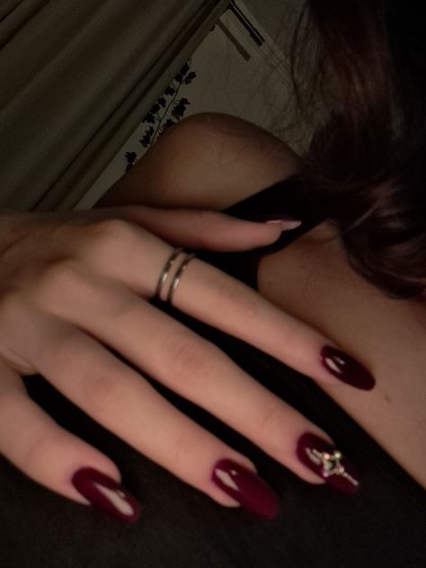 Dark Red Nails, Her Nails, Red Nail Polish, Red Nail Designs, Dark Feminine Aesthetic, Red Nail, Dark Nails, Red Aesthetic, Black Nails