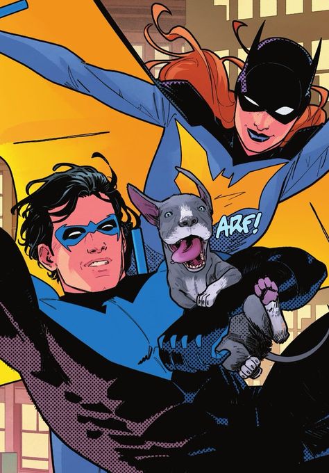 Batgirl And Nightwing, Nightwing Icon, Nightwing Batgirl, Batman Dog, Nightwing And Batgirl, Batgirl And Robin, Dc Icons, Univers Dc, Arte Dc Comics