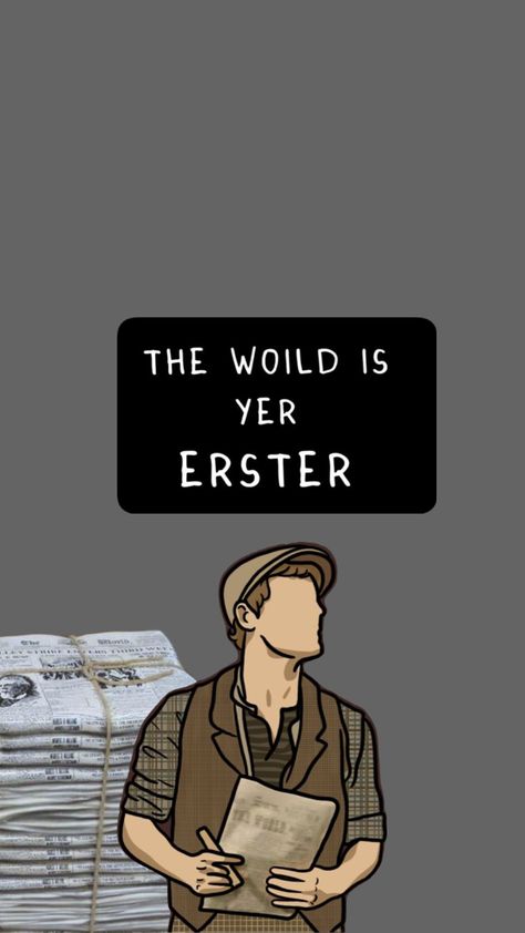 Newsies Wallpaper, Newsies Broadway, Musical Wallpaper, Fiber Art Projects, Hamilton Funny, Theatre Geek, Theatre Nerds, Fandom Memes, Theatre Poster