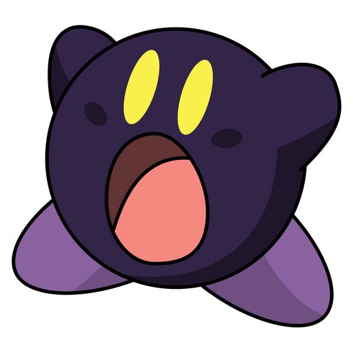 Kirby Dark Purple Sticker | Noob, Kirby, Stickers