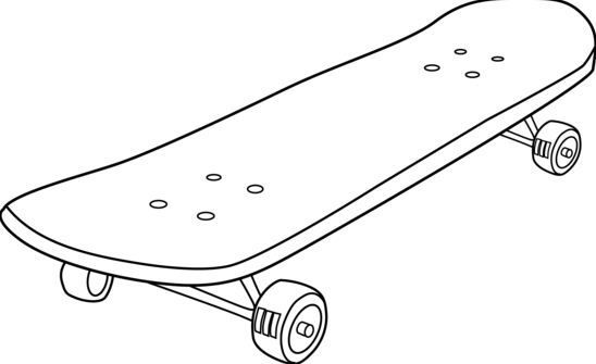 Printable Skateboard Coloring Pages