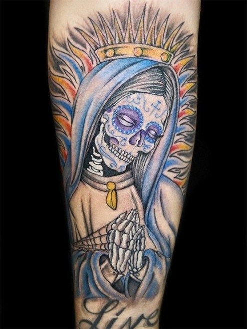 tatuajes de la santa muerte en el brazo22 | Santa muerte, Tatuajes  estilistas, Tatuajes chiquitos