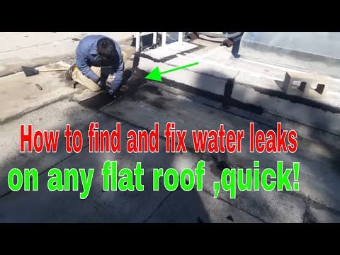 How To Find A Roof Leak On A Flat Roof Leaking Flat Roof Leaking Roof Roof Leak Repair