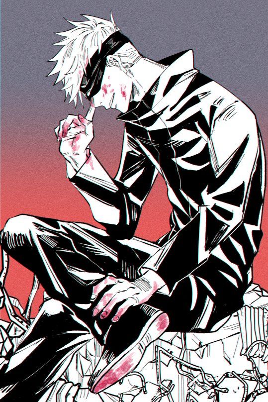 Satoru Gojo Jujutsu Kaisen Jujutsu Anime Character Art