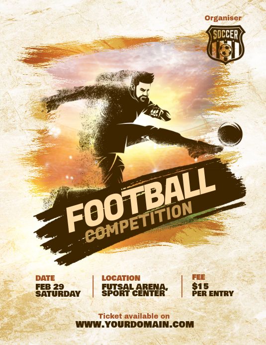 Create The Perfect Design By Customizing Easy To Use Templates In Minutes Easily Convert Your Image Desi In 2021 Soccer Poster Football Tournament Sport Poster Design