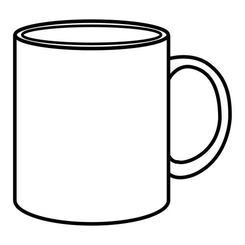 Coffee Mugs Coloring Pages