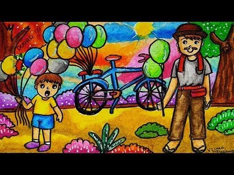 Cara Menggambar Dan Mewarnai Tema Lagu Anak Indonesia Balonku Ada Lima Youtube Art Drawings For Kids Human Figure Drawing Painting