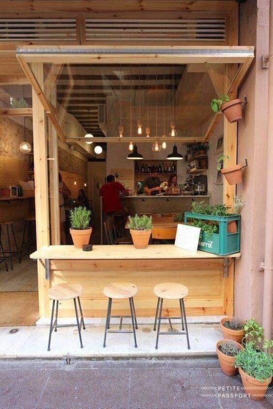 11 Desain Warung Kopi Sederhana Pinggir Jalan 1000 Inspirasi Desain Arsitektu Geroba Restaurant Interior Design Thiết Kế Ca Phe