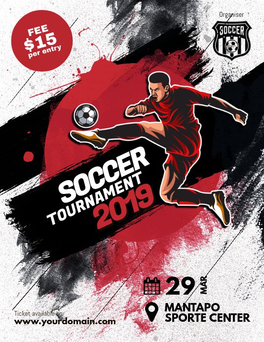 Soccer Futsal Tournament Flyer Poster Soccer Event Soccer Poster Soccer Tournament