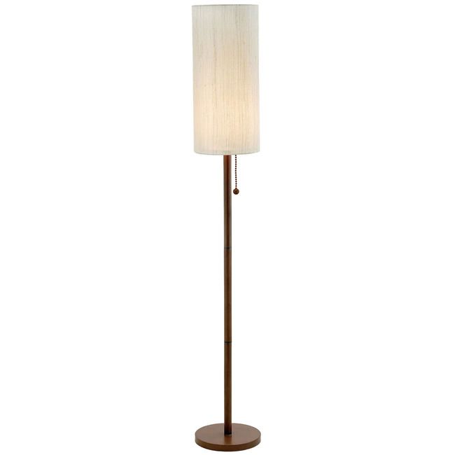 Pull Chain, Walnut Finish, Fabric Shades, Studio Apartment, Light Shades, On Off, Linen Fabric, The Hamptons, Floor Lamp