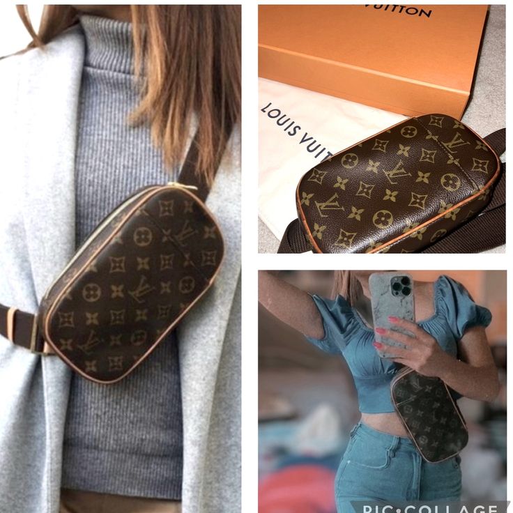 Reposhing This Item I Purchased From @Greatlapitan. Loved It, But My Hubby Bought Me A Brand New One For My Birthday. Bags Louis Vuitton, My Hubby, Louis Vuitton Pochette, Bum Bag, Louis Vuitton Bags, My Birthday, Canvas Leather, Monogram Canvas, Leather Trim