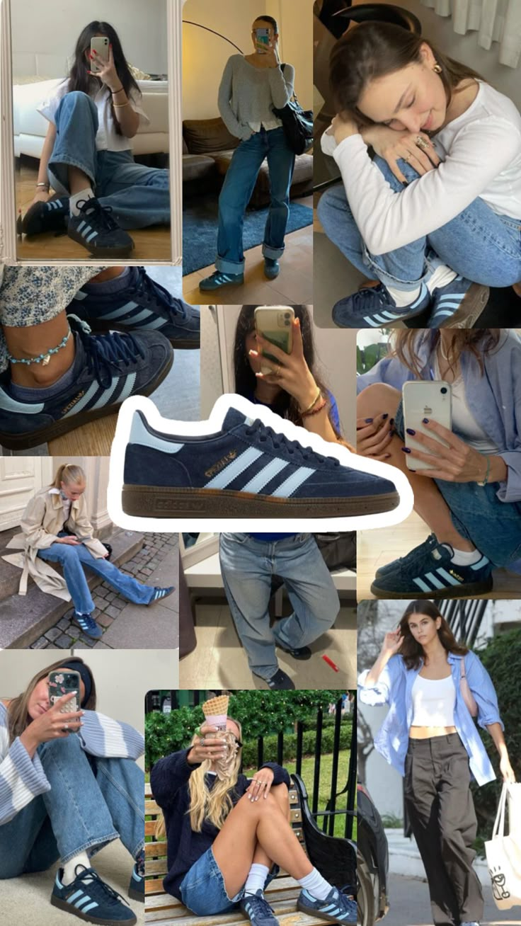 adidas spezial 🫐🫐 Mode Tennis, Samba Adidas Outfit, Adidas Gazelle Outfit, Adidas Samba Outfits, Samba Outfits, Looks Adidas, Adidas Samba Outfit, Samba Outfit, Look Adidas