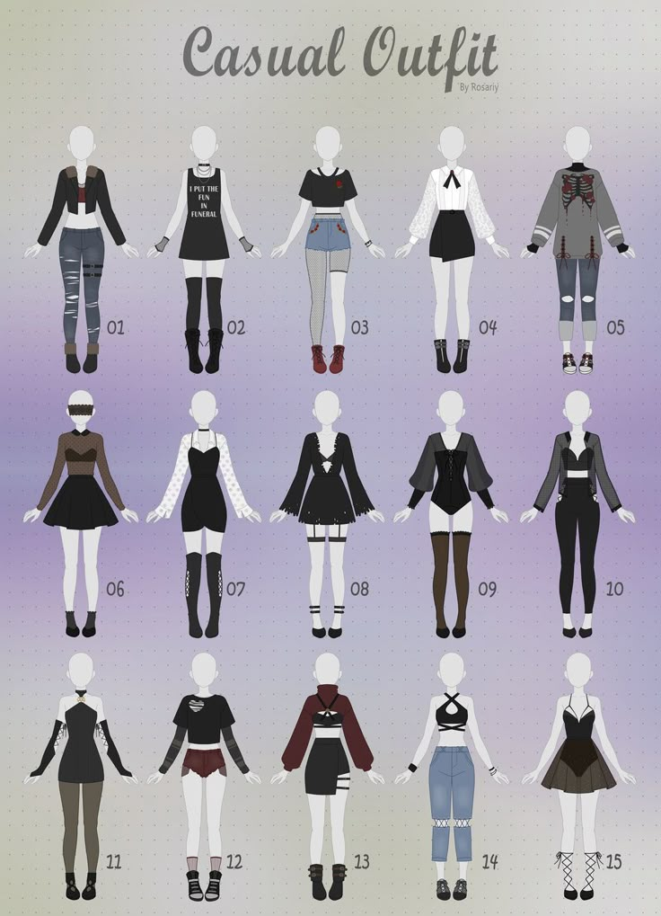 an illustrated guide to the different types of clothes worn by women in their 20s's and 30's