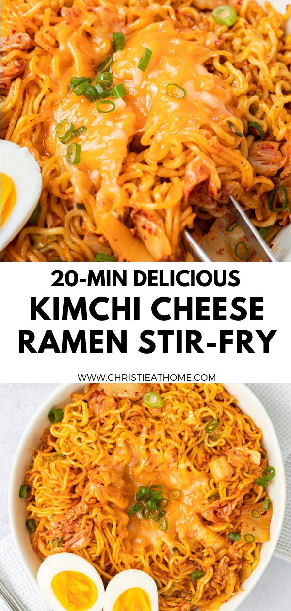 Kimchi Cheese Ramen Stir-Fry, noodles, noodle, noodle stir fry, ramen stir fry, ramen, kimchi ramen, kimchi cheese ramen Kimchi With Ramen, Cheesy Kimchi Noodles, Kimchi With Noodles, Ramen And Cheese, Kimchi And Ramen, Recipes With Kimchi In It, Korean Noodles With Cheese, Creamy Kimchi Pasta, Recipes With Kimchi Dishes