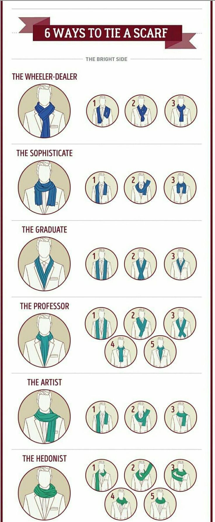 Mens Scarfs, Simpul Dasi, Mens Scarf Fashion, How To Have Style, Fashion Infographic, Tie A Scarf, Men Tips, Style Rules, How To Wear A Scarf