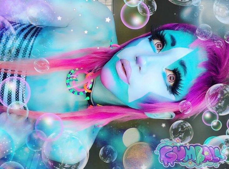 Repost Makeu Ishoku Hada, College Makeup, Alien Girl, Rave Girl, Punk Princess, Neon Fashion, Stage Makeup, Crazy Makeup, Aesthetic Makeup