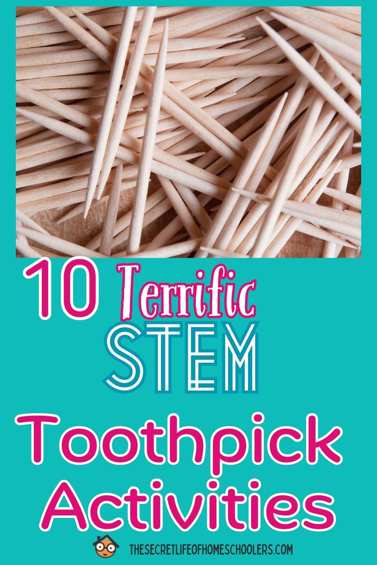 Try These 10 Terrific STEM Toothpick Activities - The Secret Life of Homeschoolers Toothpick Stem Challenge, Easy Elementary Stem Activities, Toothpick Towers Stem, Stem Toothpick Structures, Stem Building Challenges For Preschool, Fun Stem Activities For Kindergarten, Stem Challenges High School, Stem Activities For Adults, Stem Ideas For Middle School