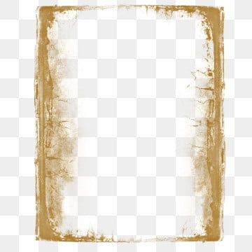 a white and gold square frame with some paint stains on it, as well as an empty