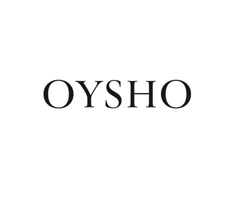 the word oysho written in black on a white background