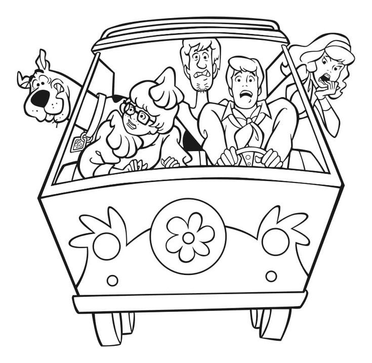 an image of cartoon characters riding on a roller coaster coloring page for adults and children