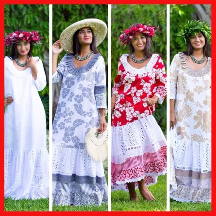 Tahitian Muumuu Dress, Mumu Dress Pattern, Hawaiian Mumu Dress, Hawaiian Dress Pattern, Tahitian Dress, Papeete Tahiti, Dress Hawaiian Style, Samoan Dress, Hawaiian Wear