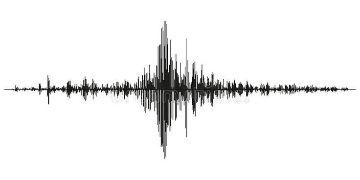 an audio wave is shown in the middle of a white background with black and white lines