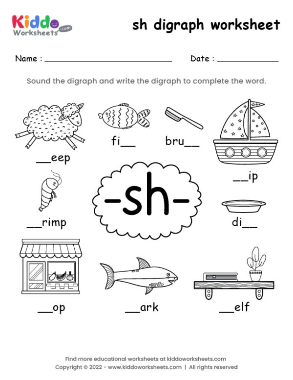 the worksheet for children to learn english