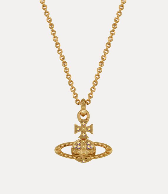 Our Mayfair Bas Relief Pendant necklace has been refreshed with a gold-tone metal shade and irridescent gemstone embellishments. The necklace features the iconic orb logo, designed by Vivienne Westwood to represent the blend of tradition and modernity. Vivienne Westwood Gold Jewellery, Vivienne Westwood Gold Necklace, Gold Vivienne Westwood Necklace, Vivienne Westwood Necklace Gold, Gold Vivienne Westwood, Expensive Christmas, Vivienne Westwood Necklace, Westwood Necklace, Vivienne Westwood Jewellery