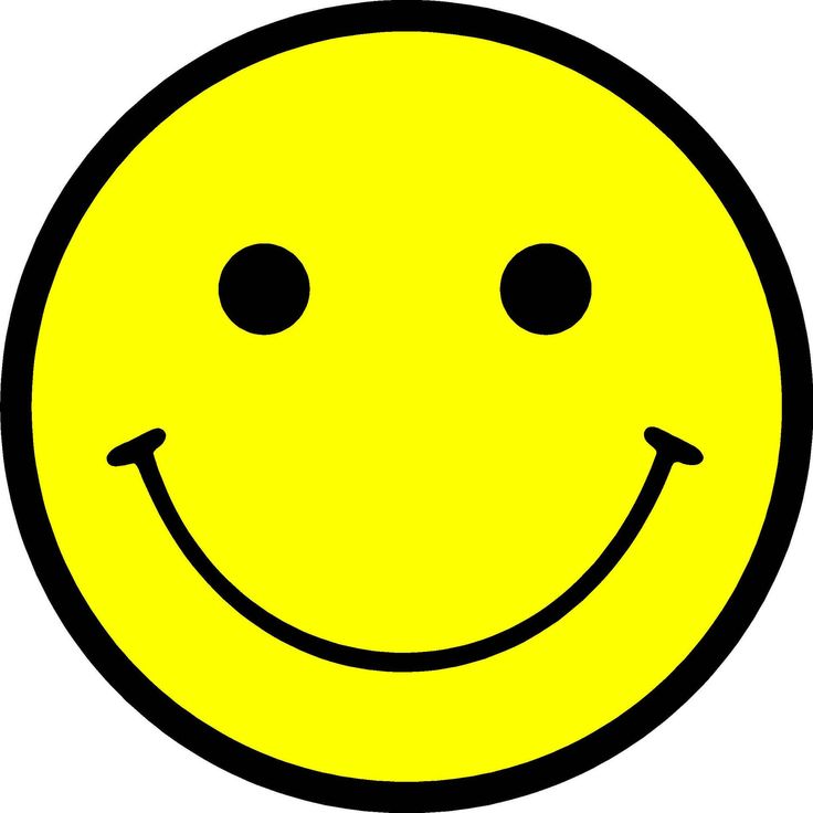 a yellow smiley face with two black eyes