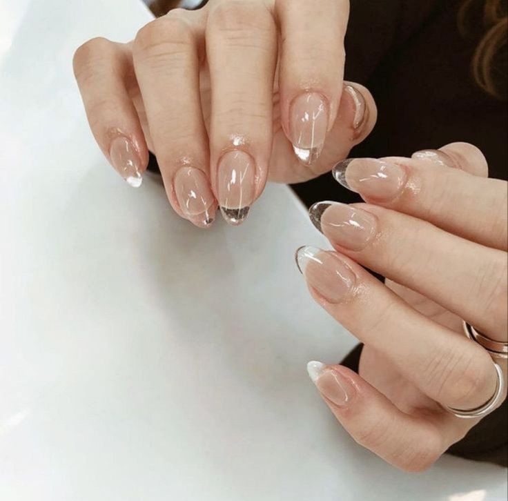 Clear Gel Nails, Transparent Nails, Minimal Nails, Jelly Nails, Clear Nails, Minimalist Nails, Dream Nails, Nails Inspo, Best Acrylic Nails