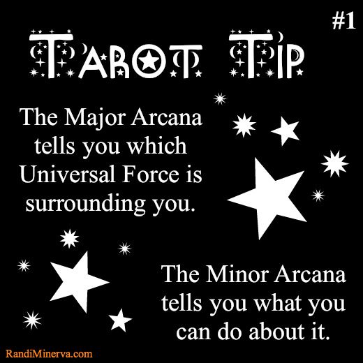 a black and white poster with stars in the background that says, tarot tip