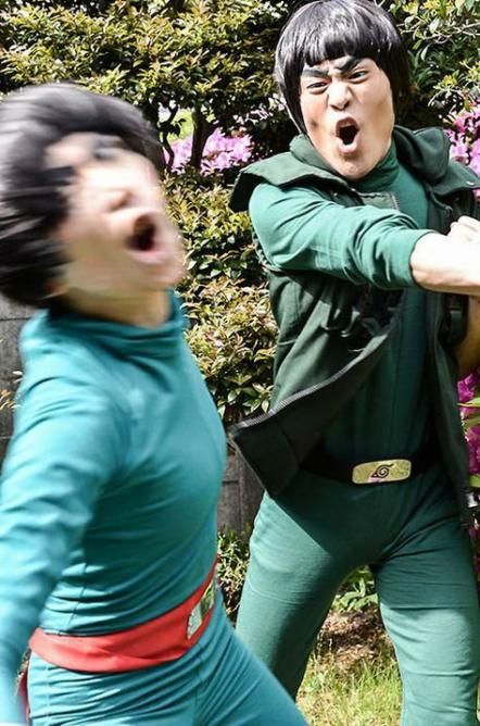 Rock Lee Sensei Guy Sensei, Team Gai, Naruto Universe, Naruto Costumes, Naruto Gaiden, Cosplay Naruto, Super Funny Memes, Awesome Cosplay, Anime Villians