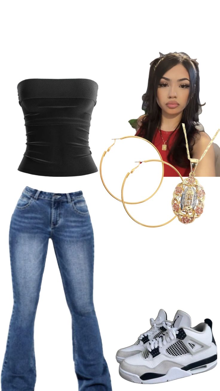 𝐋𝐚𝐭𝐢𝐧𝐚 𝐬𝐜𝐡𝐨�𝐨𝐥 𝐟𝐢𝐭❤️ Latina Outfits School Sweatpants, Mexican Outfit Ideas For School, Latina Aesthetic Outfit Baddie, Baddie Latina Outfits For School, Copy And Paste Latina Fits, Baddie Outfits For School Latina, Latina Vibes Outfit, Outfit Ideas For School Latina, Latina Clothes Style