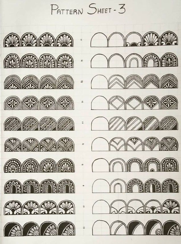 the pattern sheet is shown in black and white