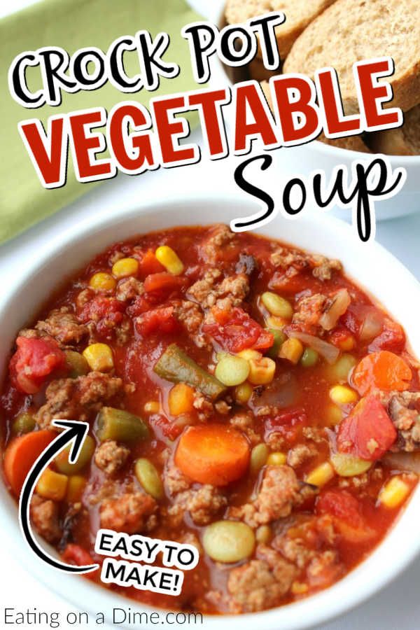 an easy crock pot vegetable soup recipe