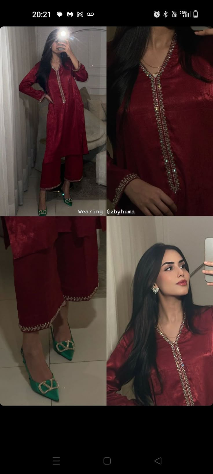 Simple Red Suit Design, Ideas For Eid Outfit, Fancy Dress Design Style Pakistani, Red Suit Makeup Look Indian, Desi Pakistani Outfits, Red Eid Outfit, Aesthetic Desi Dress, Red Dresses Pakistani, Pakistani Red Suit