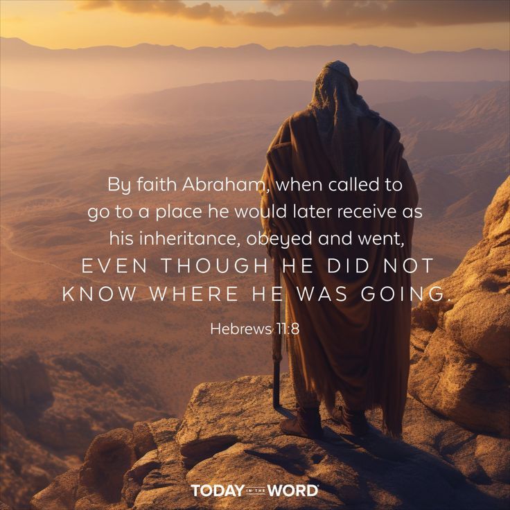 a man standing on top of a mountain next to a quote from hebrew's bible