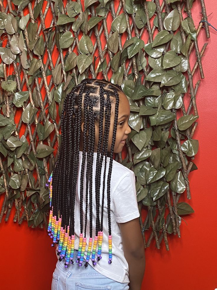 Girl Braids Hairstyles Kids, Toddler Girl Braid Styles, Braided Styles For Black Girls Kids, Toddler Knotless Braids, Hairstyles Kids Black, Girls Braids Black Kids, Braids For Girls Kids, Kid Hairstyles Black, Braid Styles For Kids