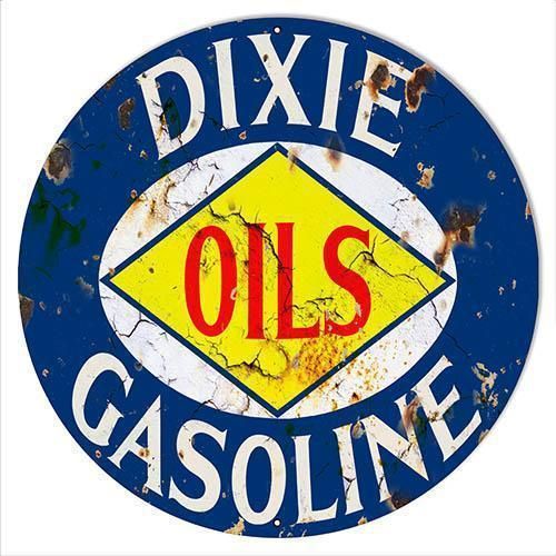 Aged Dixie Gasoline and Oils Metal Sign Old Garage, Old Gas Stations, Garage Signs, Gas Stations, Garage Art, Man Cave Garage, Old Signs, A Barn, Nanotechnology