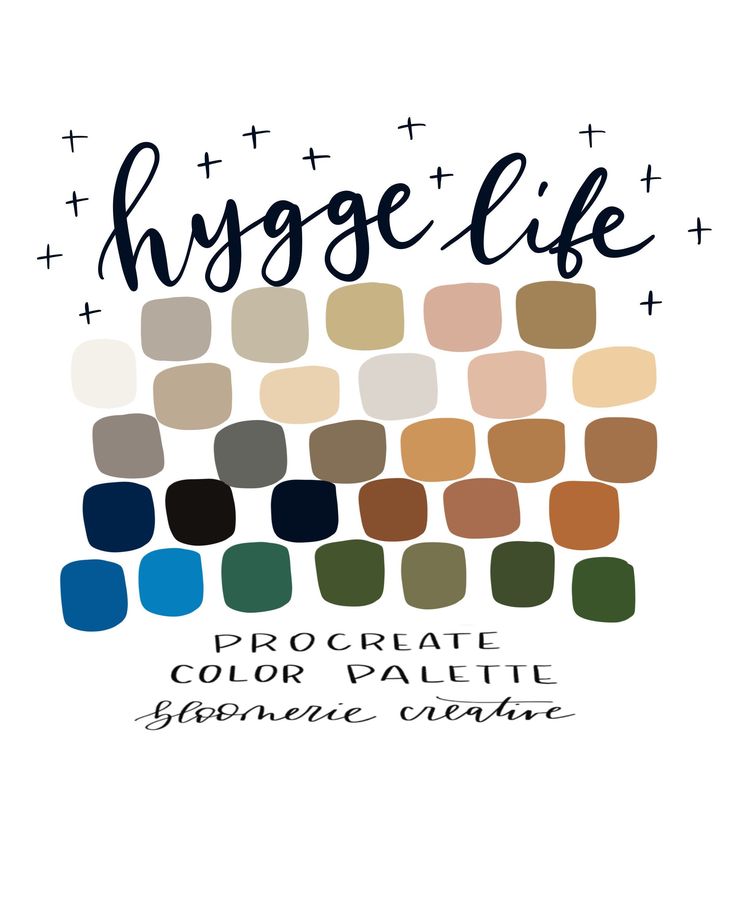 the hygge life logo is shown in black, white and blue colors