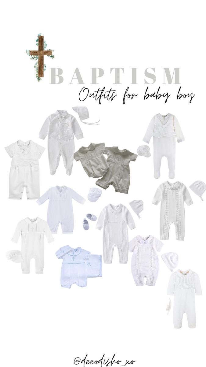 Baptism outfits for baby boy!🤍 Baptism Baby Boy Outfit, Baby Boy Dedication Outfit, Christening Themes Boy, Baptism Ideas Boys, Christening Outfit Boy, Baby Boy Blessing Outfit, Baptism Boy Outfit, Baptism Outfits For Boys, Baby Dedication Outfit