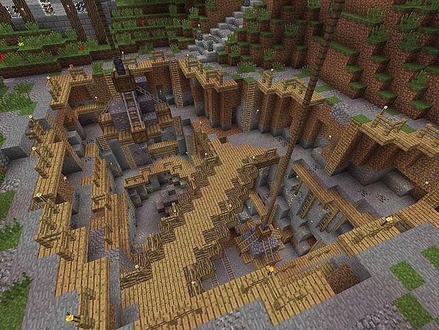 an aerial view of a building in minecraft