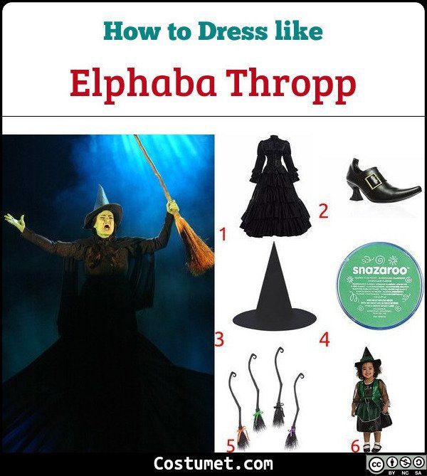 an image of how to dress like elphaba thropp in halloween costumes