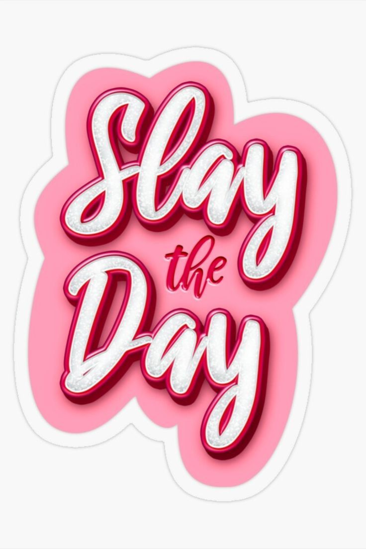 Barbie Slay the day Redbubble stickers aesthetic Ginebra San Miguel Gin Cake, Barbie Slay, Barbie Stickers, Good Luck Wishes, Slay The Day, Whatsapp Sticker, Iphone Stickers, Barbie Inspired, Sticker Template