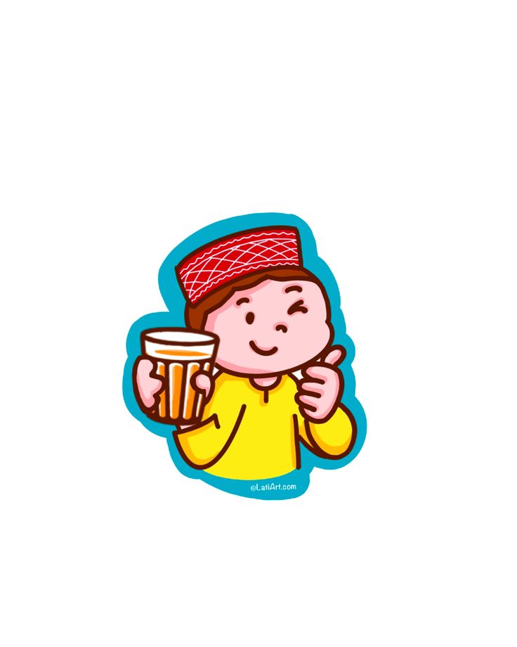 a sticker with a man holding a glass of beer in it's hand