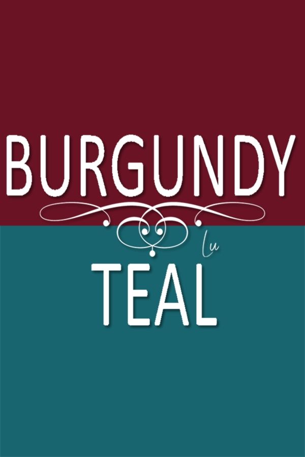 the logo for burgundy teal