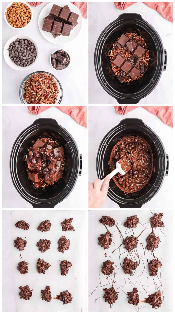 the steps to make chocolate fudges in an air fryer