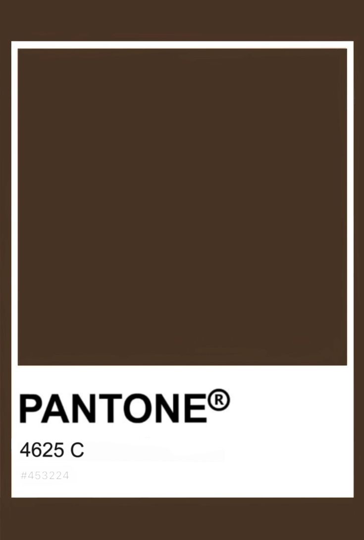 the pantone color is brown and white