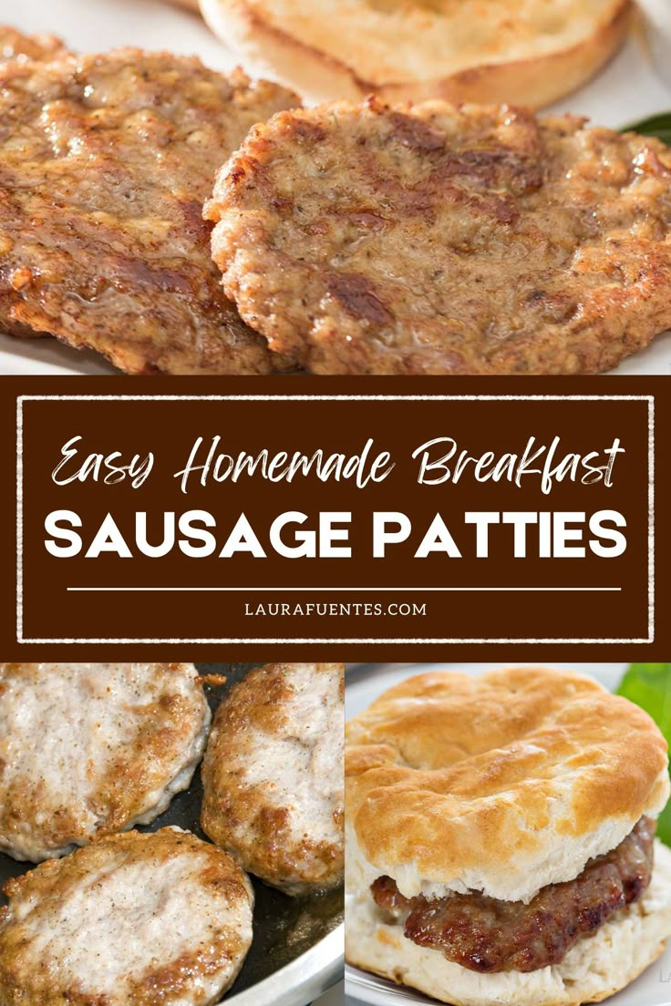 breakfast sausage patties Breakfast Patties, Homemade Breakfast Sausage Recipe, Homemade Turkey Sausage, Breakfast Sausage Seasoning, Breakfast Sausage Recipe, Breakfast Sausage Patties, Turkey Sausage Recipes, Ground Beef Breakfast, Homemade Breakfast Sausage